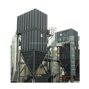 Bag filter dust collector for carbon plant
