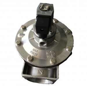 Straight-through aluminum alloy internal thread right-angle exhaust injection valve dust collector equipment